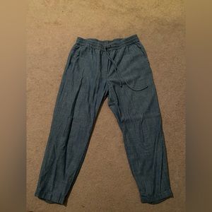 Blue J.Crew linen pants